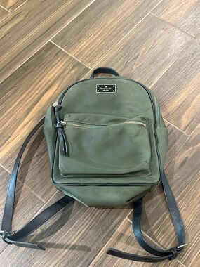 Kate Spade Olive Green mini backpack